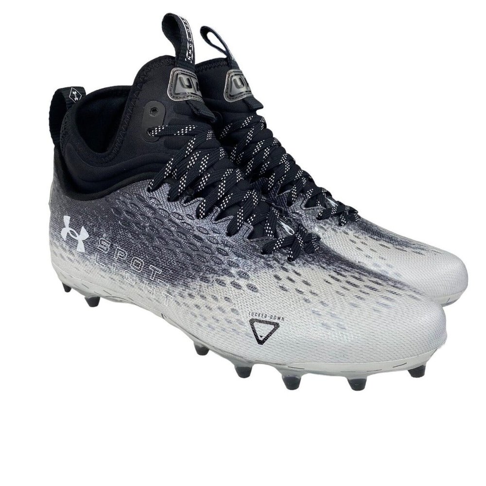 Under Armour‎ Spotlight Lux MC 2.0 Football Cleats Mens 10 Black 3025082-001 New